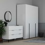 Hanah Home Cómoda Sfn-1760-Dd-1 Blanca con 6 Cajones